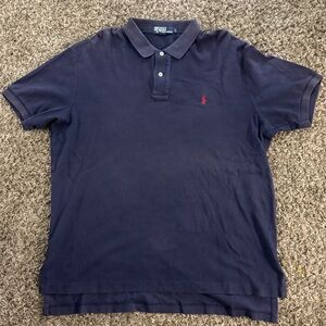 Navy Polo Ralph Lauren polo shirt. Size Large